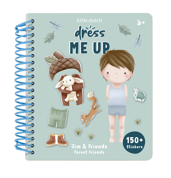 Livre à stickers Habille ton personnage Forest Friends Little Dutch.