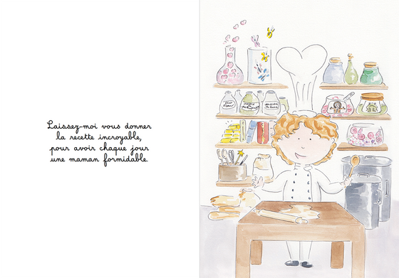 Couverture du livre Maman – La recette magique pour avoir une maman fantastique – poème illustré pour dire merci à sa maman