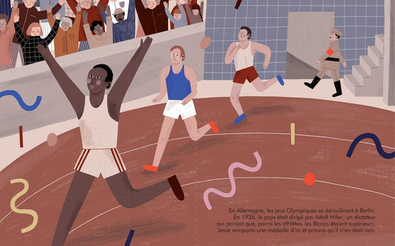 Livre pour enfants Petit & Grand Jesse Owens Kimane éditions – histoire du champion olympique