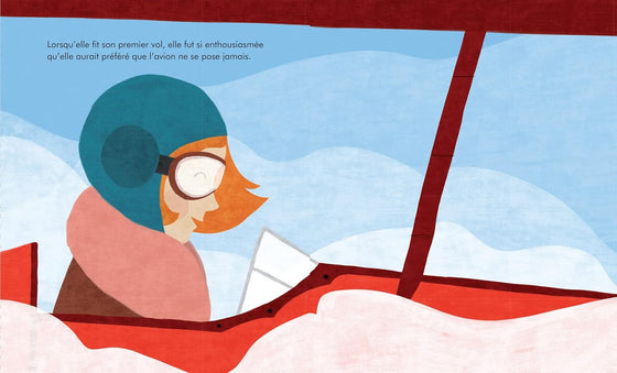 Livre pour enfants Petite & Grande Amelia Earhart Kimane éditions – histoire de la célèbre aviatrice et aventurière