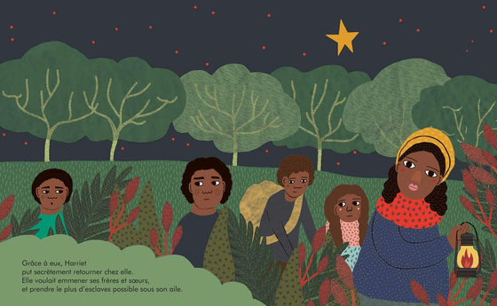Livre pour enfants Petite & Grande Harriet Tubman Kimane éditions – histoire vraie de la militante pour la liberté et les droits humains