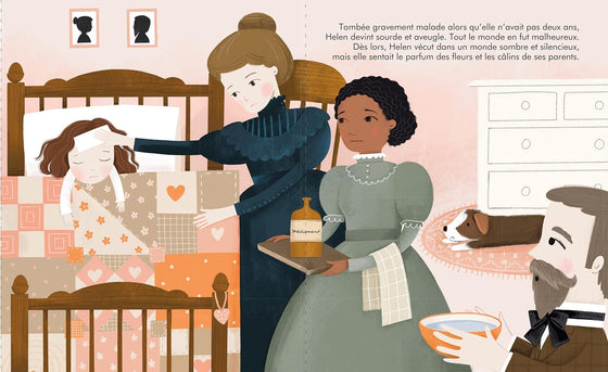Livre pour enfants Petite & Grande Helen Keller Kimane éditions – histoire de la jeune fille sourde et aveugle devenue écrivaine et militante