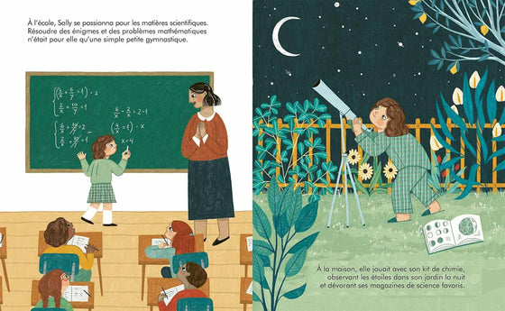 Livre pour enfants Petite & Grande Sally Ride Kimane éditions – histoire de la première femme astronaute américaine