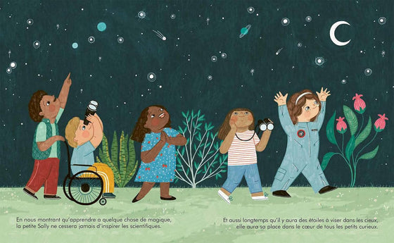 Livre pour enfants Petite & Grande Sally Ride Kimane éditions – histoire de la première femme astronaute américaine
