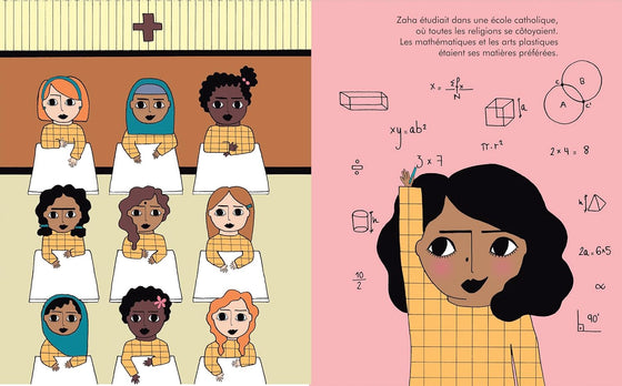 Livre pour enfants Petite & Grande Zaha Hadid Kimane éditions – histoire de l’architecte visionnaire