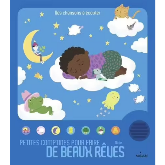 Livre sonore Petites comptines pour faire de beaux rêves Bayard Jeunesse.