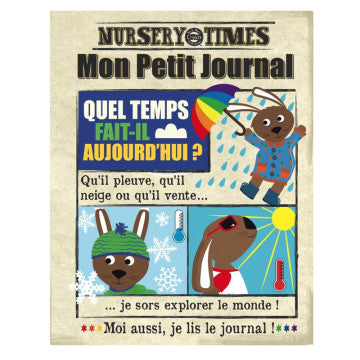 Livre en tissu, La météo, Crinkly.