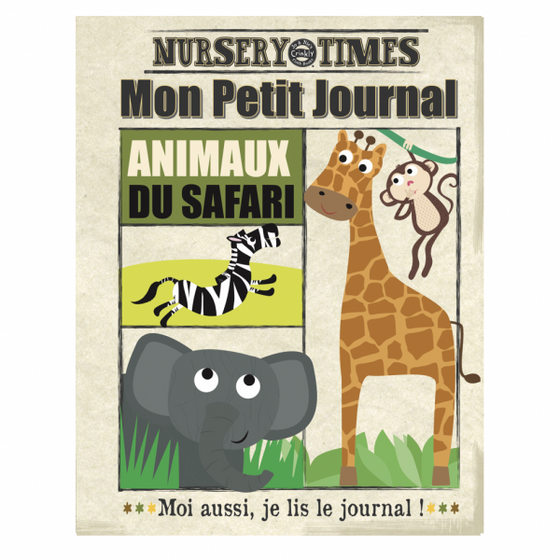 Livre en tissu "Les animaux du safari" - Crinkly