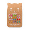 12 paires de boucles d'oreilles autocollantes colorées Diamants Ratatam pour enfant