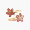 Barrettes étoiles pailletées rose et or pour enfant – Mini Galaxie