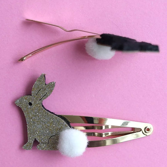 Lot de 2 barrettes lapins pailletées La Petite Épicerie – Accessoires cheveux enfant fille