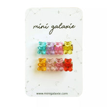  Barrettes oursons bonbons multicolores Mini Galaxie pour enfants
