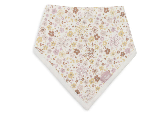 Lot de 2 bavoirs bandanas Jollein motif Flower Fairies – bavoirs bébé en coton doux et absorbant