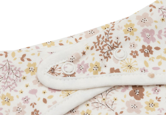 Lot de 2 bavoirs bandanas Jollein motif Flower Fairies – bavoirs bébé en coton doux et absorbant