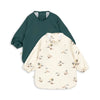 lot 2 bavoirs manches longues konges slojd rain forest impermeable bebe