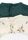 lot 2 bavoirs manches longues konges slojd rain forest impermeable bebe