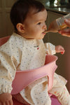 lot 2 bavoirs manches longues konges slojd navy dot bebe impermeable