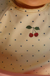 lot 2 bavoirs manches longues konges slojd navy dot bebe impermeable