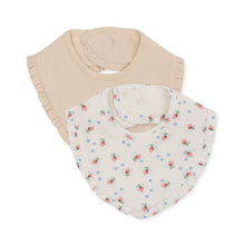  Lot de 2 bavoirs bandana - Brise d'été white / Nouvelle peach - Konges Sløjd