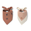 Lot de 2 foulards bandana - Horses Dark Rosetta / Stripe - Liewood