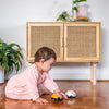 Lot de deux voitures à friction pour bébé en forme de chat et de souris – Tiger Tribe