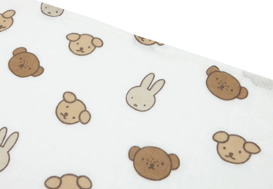 Lot de 3 langes en gaze de coton Miffy & Friends Jollein 70 x 70 cm