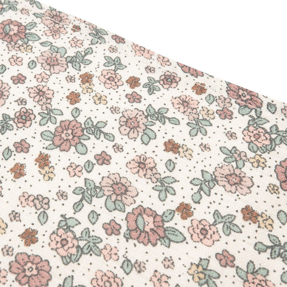 Lot de 3 langes en coton motif fleurs rétro Jollein – Accessoires bébé