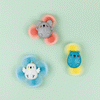 Lot de 3 spinners animaux ventouse pour bébé – Tiger Tribe