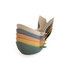 Lot de 5 jouets de bain baleines Mushie en silicone alimentaire coloris Retro
