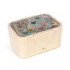 Lunch box enfant Konges Sløjd crème couvercle paillettes cœurs colorés