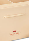 Lunch box enfant Konges Sløjd crème couvercle paillettes cœurs colorés