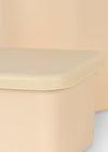 Lunch box enfant Konges Sløjd crème couvercle paillettes cœurs colorésLunch box enfant Konges Sløjd crème couvercle paillettes cœurs colorés