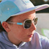 lunettes soleil enfant cristal bleu Ki ET LA UV400 protection yeux bébé enfant tendance