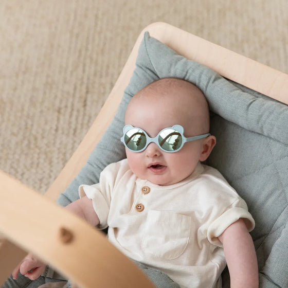 Lunettes de soleil Ourson incassables et made in France KI ET LA pour bébé.