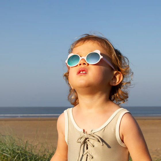 Lunettes de soleil Ourson incassables et made in France KI ET LA pour bébé.