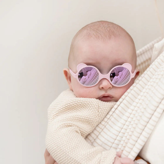 Lunettes de soleil Ourson incassables et made in France KI ET LA pour bébé.