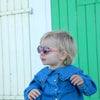 Lunettes de soleil enfant Ki ET LA Woam rose fraise à monture ronde
