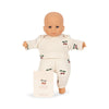 Ma première mini poupée Cherry Konges Sløjd avec tenue en coton et certificat de naissance