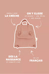sac à dos Marceau personnalisable bois de rose Petit Picotin enfant – sac bébé crèche maternelle