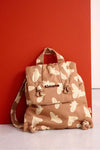 Sac à dos enfant personnalisable Petit Picotin motif oiseaux couleur tomette