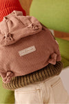 Sac à dos enfant velours bois de rose personnalisable Petit Picotin