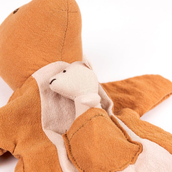 Marionnette kangourou en tissu avec bébé Egmont Toys