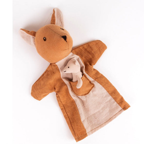 Marionnette kangourou en tissu avec bébé Egmont Toys