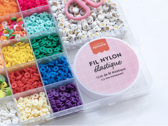 Maxi coffret de 16 couleurs de perles Heishi 6 mm Pop La Petite Epicerie.