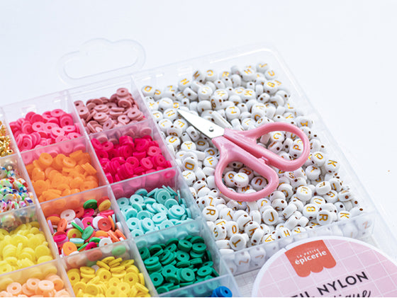 Maxi coffret de 16 couleurs de perles Heishi 6 mm Pop La Petite Epicerie.