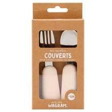  Set de couverts bébé en silicone couleur crème – Atelier Wagram (+12 mois)