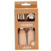 Set de couverts bébé en silicone couleur nougat – Atelier Wagram (+12 mois)