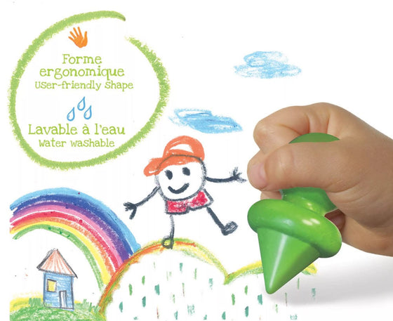 Lot de 9 crayons ergonomiques Créa Lign pour bébé dès 12 mois