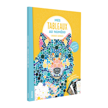  Livre Auzou Mes tableaux au numéro – Animaux sauvages, activité créative avec stickers pour enfants