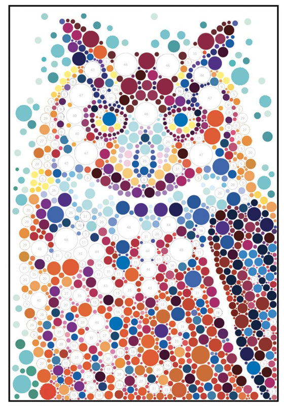 Livre Auzou Mes tableaux au numéro – Animaux sauvages, activité créative avec stickers pour enfants